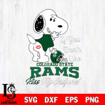 Colorado State Rams Snoopy If you dont like kiss SVG DXF EPS PNG FILE,Snoopy File Cut, NCAA Digital Download,Instant Download,Christmas Silhouette