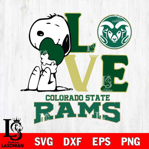 Colorado State Rams Snoopy Sport 10 Svg Eps Dxf Png File, Digital Download