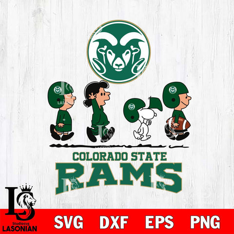 Colorado State Rams Snoopy Sport 12 Svg Eps Dxf Png File, Digital Download