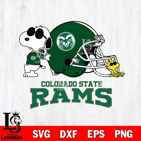 Colorado State Rams Snoopy Sport 2 Svg Eps Dxf Png File, Digital Download