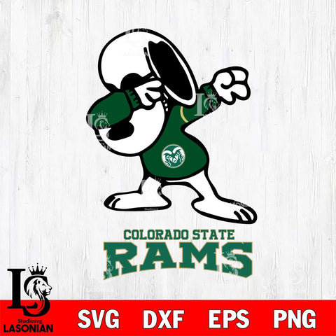 Colorado State Rams Snoopy Sport 3 Svg Eps Dxf Png File, Digital Download