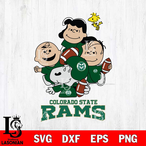 Colorado State Rams Snoopy Sport 4 Svg Eps Dxf Png File, Digital Download
