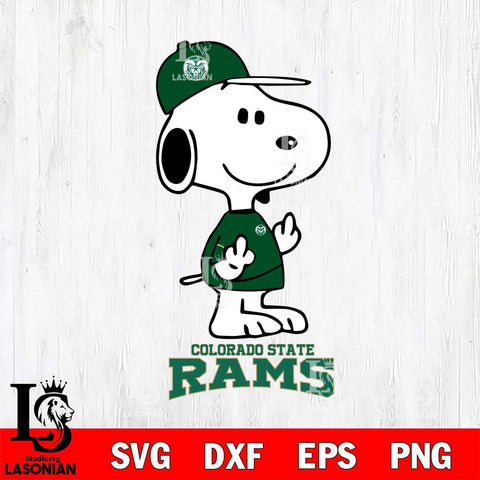 Colorado State Rams Snoopy Sport 8 Svg Eps Dxf Png File, Digital Download