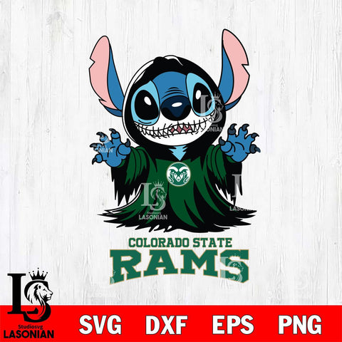 Colorado State Rams Stitch Ghost Svg Eps Dxf Png File, NCAA svg, Digital Download, Instant Download
