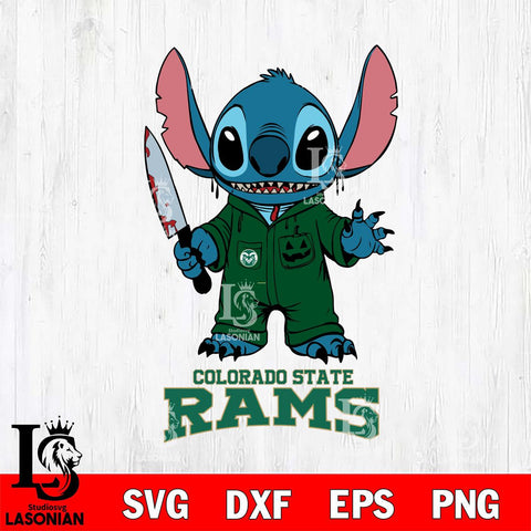 Colorado State Rams Stitch Horror 2 Svg Eps Dxf Png File, NCAA svg, Digital Download, Instant Download