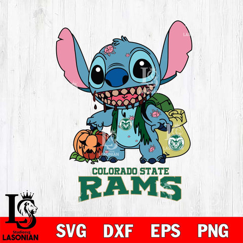 Colorado State Rams Stitch Zombie Svg Eps Dxf Png File, NCAA svg, Digital Download, Instant Download