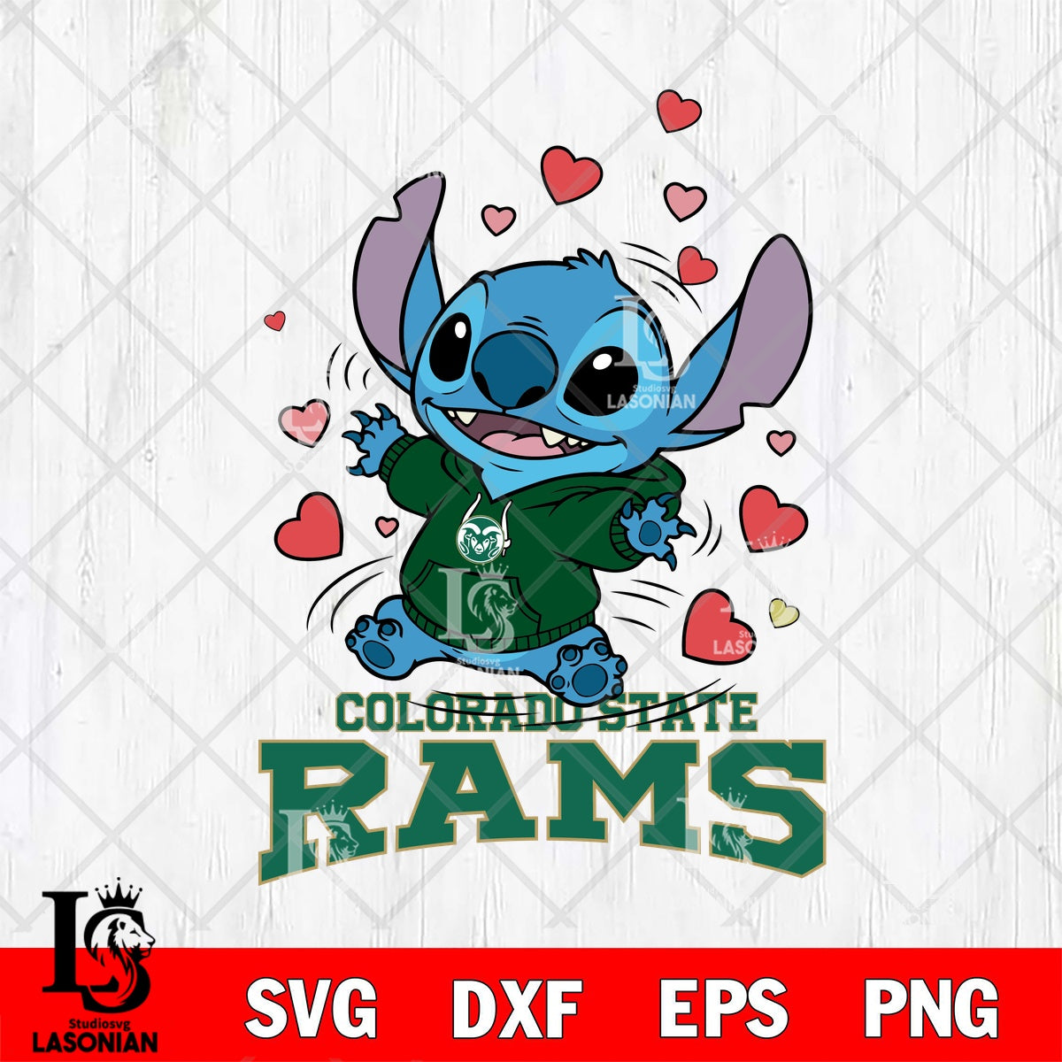 Colorado State Rams Stitch jumping File cut , Football Criucut ...