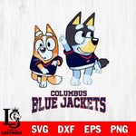 Columbus Blue Jackets Bluey Chilli Mode Dance Svg Eps Dxf Png File, Digital Download, Instant Download