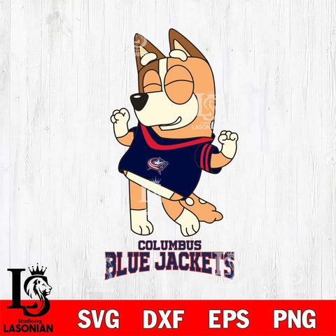 Columbus Blue Jackets Chilli Dance Sport Svg Eps Dxf Png File, Digital Download, Instant Download