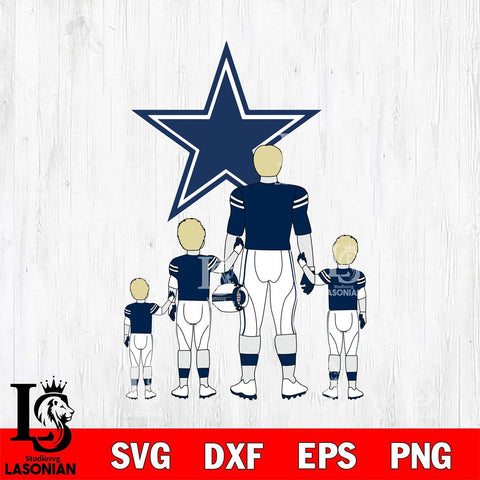 Dallas Cowboys Best Dad Ever , father day , DAD NFL 2 Svg Eps Dxf Png File, Digital Download, Instant Download