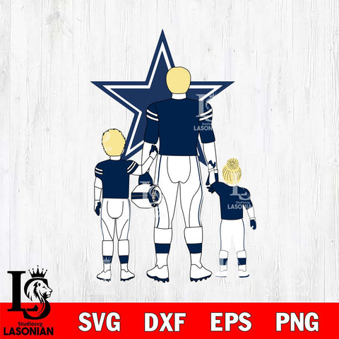 Dallas Cowboys Best Dad Ever , father day , DAD NFL 3 Svg Eps Dxf Png File, Digital Download, Instant Download