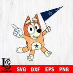 Dallas Cowboys Bingo Bluey Flag Svg Eps Dxf Png File,NFL Cut Svg Files,Digital File,Sublimation