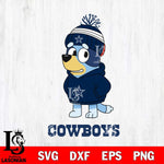 Dallas Cowboys Bluey Hoodie rugby Svg Eps Dxf Png File, Digital Download ,Instant Download, Cricut File