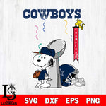 Dallas Cowboys Charlie Brown and Snoopy Super Bowl Svg Eps Dxf Png File, NFL svg , Digital Download , Instant Download, Cricut File