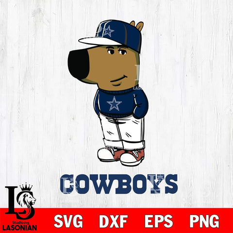 Dallas Cowboys Chill Guy Svg
