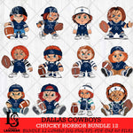 Dallas Cowboys Chucky Horror Bundle 12 SVG Svg Eps Dxf Png File, Bundle NFL svg, Digital Download, Instant Download