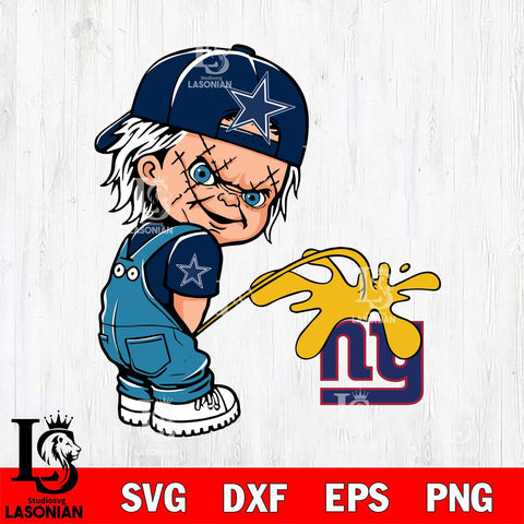Dallas Cowboys Chucky Piss On New York Giants Svg Eps Dxf Png File, Digital Download, Instant Download