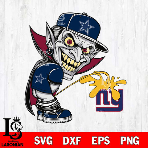 Dallas Cowboys Dracula Piss On New York Giants Svg Eps Dxf Png File, Digital Download, Instant Download