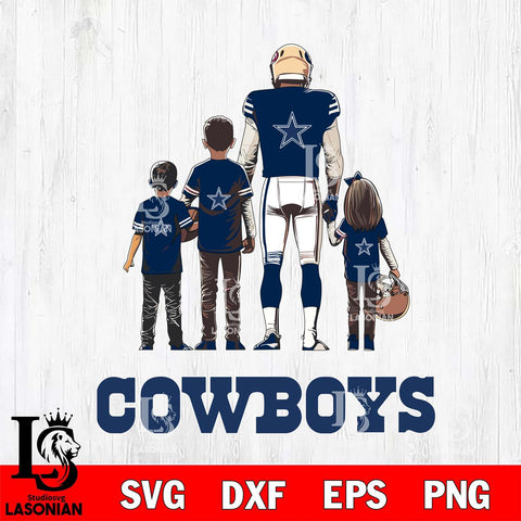 Dallas Cowboys Father Football SVG DXF EPS PNG FILE,NFL SVG, Father day Digital Download,Instant Download, Silhouette