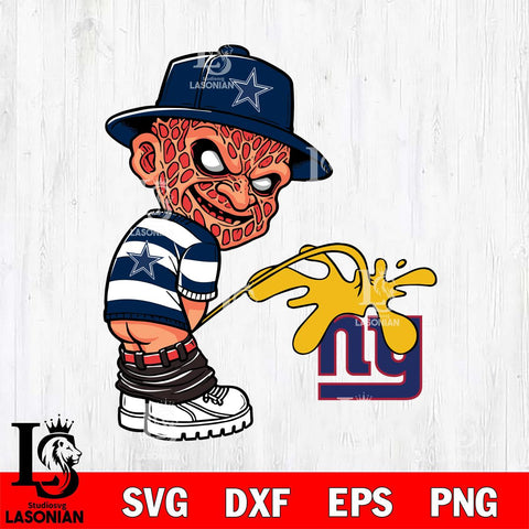Dallas Cowboys Freddy Krueger Piss On New York Giants Svg Eps Dxf Png File, Digital Download, Instant Download