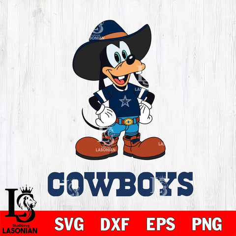 Dallas Cowboys Goofy Cowboy Sport SVG DXF EPS PNG FILE,NFL Cricut ,Football Digital Download,Instant Download, Silhouette