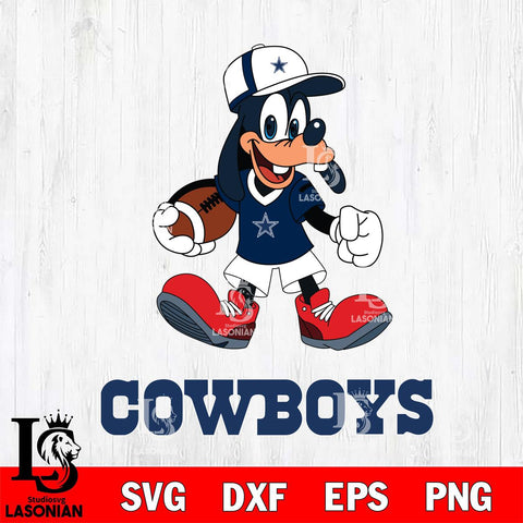 Dallas Cowboys Goofy Football Player SVG DXF EPS PNG FILE,NFL Cricut ,Football Digital Download,Instant Download, Silhouette