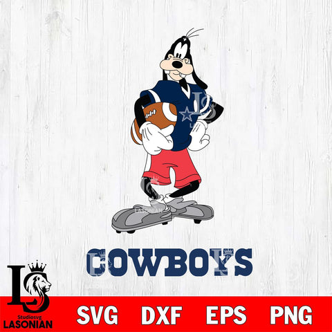 Dallas Cowboys Goofy Player SVG DXF EPS PNG FILE,NFL Cricut ,Football Digital Download,Instant Download, Silhouette