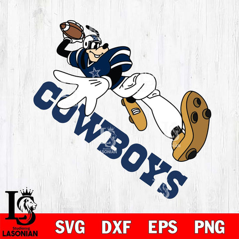 Dallas Cowboys Goofy rugby player SVG DXF EPS PNG FILE,NFL Cricut ,Football Digital Download,Instant Download, Silhouette