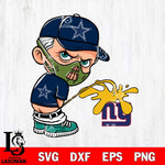 Dallas Cowboys Hannibal Lecter Piss On New York Giants Svg Eps Dxf Png File, Digital Download, Instant Download