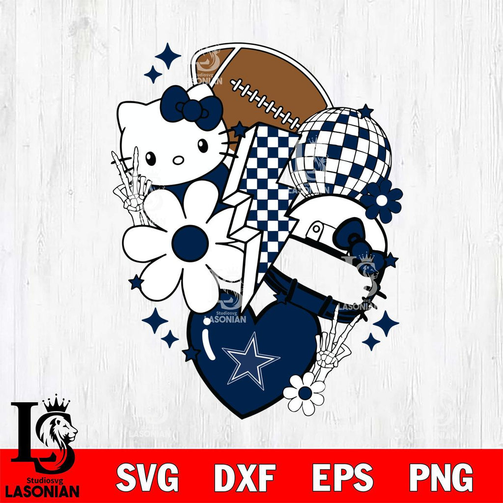 Dallas Cowboys Hello Kitty Nfl 2 – lasoniansvg