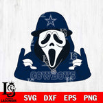 Dallas Cowboys Horror Character Ghostface Sport Svg Eps Dxf Png File, Digital Download, Instant Download