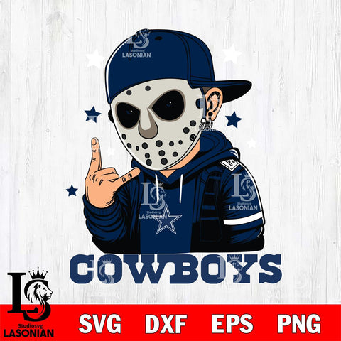 Dallas Cowboys Jason Voorhees Horror 9 Svg Eps Dxf Png File, NFL svg, Digital Download, Instant Download