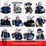 Dallas Cowboys Jason Voorhees Horror Bundle 12 SVG Svg Eps Dxf Png File,Bundle NFL svg, Digital Download, Instant Download