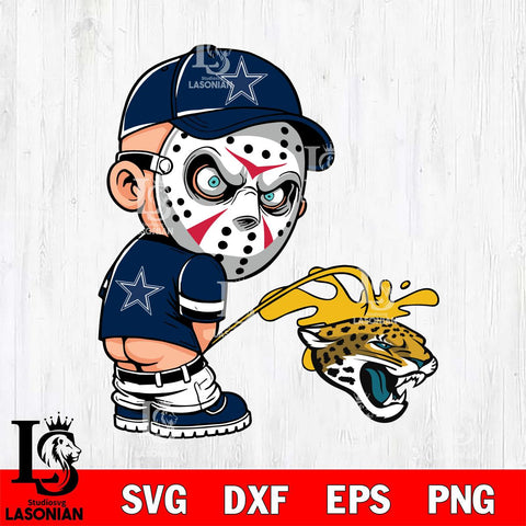 Dallas Cowboys Jason Voorhees Piss On Washington Commanders Svg Eps Dxf Png File, Digital Download, Instant Download