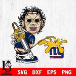 Dallas Cowboys Leatherface Piss On New York Giants Svg Eps Dxf Png File, Digital Download, Instant Download