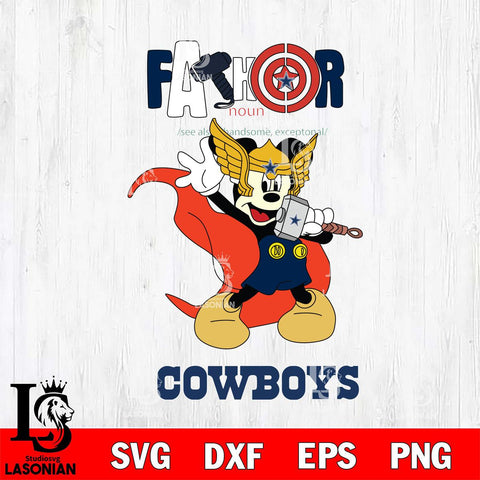 Dallas Cowboys Mickey Father Sport Svg Eps Dxf Png File, NFL File Cut,Digital Download,Instant Download,Disney Svg Files