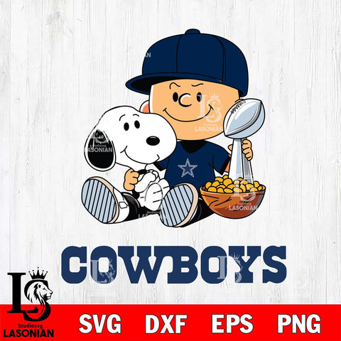 Dallas Cowboys Peanuts Snoopy Champion football SVG DXF EPS PNG FILE,Snoopy File Cut, Nfl Digital Download,Instant Download, Silhouette