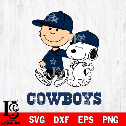 Dallas Cowboys Peanuts Snoopy Friends SVG DXF EPS PNG FILE,Snoopy File Cut, Nfl Digital Download,Instant Download, Silhouette