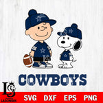 Dallas Cowboys Peanuts Snoopy Friends Football SVG DXF EPS PNG FILE,Snoopy File Cut, Nfl Digital Download,Instant Download, Silhouette