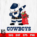 Dallas Cowboys Santa Dabbing Christmas Svg Eps Dxf Png File,NFL Svg Files,Digital Download,Sublimation,Instant Download
