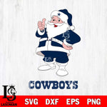 Dallas Cowboys Santa claus Svg Eps Dxf Png File,NFL Svg Files,Digital Download,Sublimation,Instant Download