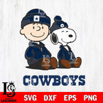 Dallas Cowboys Snoopy and Charlie Sport Svg Eps Dxf Png File, Cut file Digital Download ,Instant Download, Cricut File