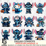 Dallas Cowboys Stitch Horror Bundle 12 SVG Eps Dxf Png File, Bundle NFL svg, Digital Download, Instant Download