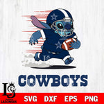 Dallas Cowboys Stitch Run Football SVG DXF EPS PNG FILE, NFL File Cut, Digital Download,Instant Download, Silhouette, Cricut