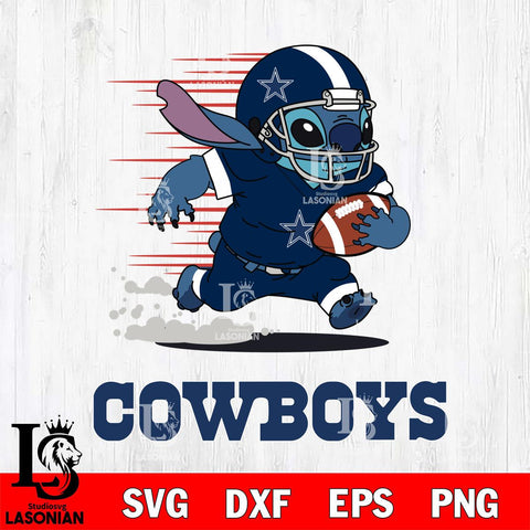Dallas Cowboys Stitch Run Football SVG DXF EPS PNG FILE, NFL File Cut, Digital Download,Instant Download, Silhouette, Cricut