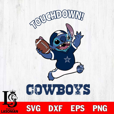Dallas Cowboys Stitch Touchdown SVG DXF EPS PNG FILE, NFL File Cut, Digital Download,Instant Download, Silhouette, Cricut