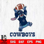 Dallas Cowboys Stitch playing football SVG DXF EPS PNG FILE, NFL File Cut, Digital Download,Instant Download, Silhouette, Cricut