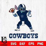 Dallas Cowboys Stitch throw the ball SVG DXF EPS PNG FILE, NFL File Cut, Digital Download,Instant Download, Silhouette, Cricut