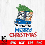 Dallas Mavericks Bluey Merry Christmas Svg Eps Dxf Png File, Digital Download