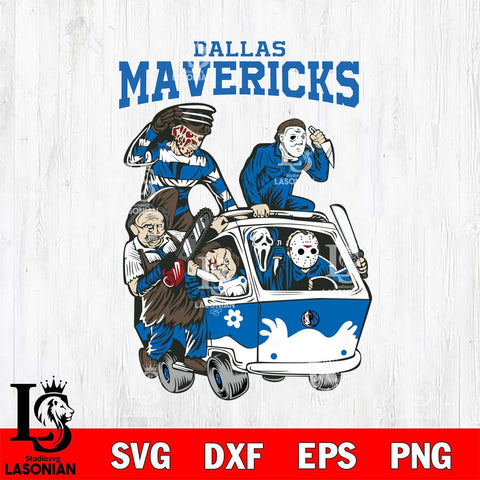 Dallas Mavericks Jason Voorhees Horror 10 Svg Eps Dxf Png File, NBA svg, Digital Download, Instant Download